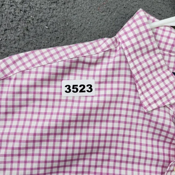 Polo Ralph Lauren Shirt Mens 2XL Pink Check Long Sleeve Button Down Classic - Picture 7 of 7